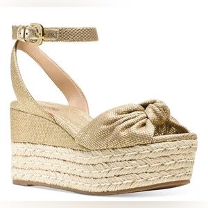 NWT MICHAEL Michael Kors - Maxwell Mid Platform Espadrille Wedges